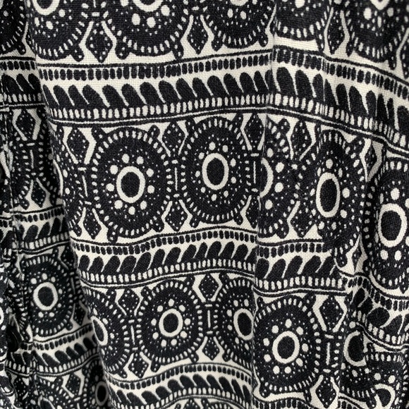 Loft black white circle romper shorts sleeveless X-Small - Picture 4 of 5